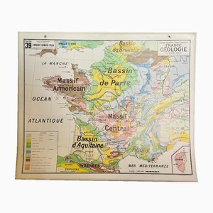 Map of France, 1960s