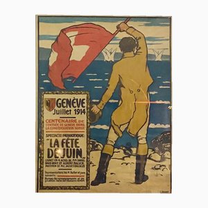 Affiche Courvoisier à Genève, 1914