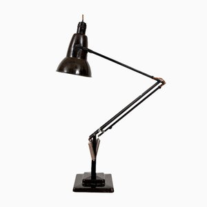 Black Anglepoise Desk Lamp with Bakelite Shade by George Carwardine for Herbert Terry & Sons, 1940s