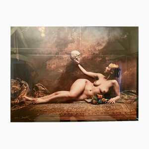 Saudek, Slavic Girl and Her Father, 1990s, Photograph