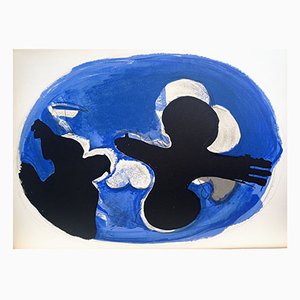 Georges Braque, Birds II, Litografía original, 1955