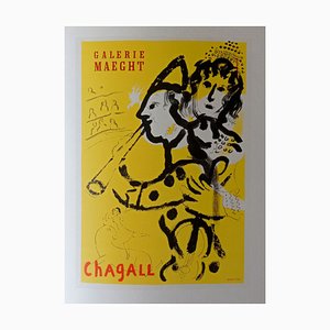 Lithographie Exposition Maeght par Marc Chagall, 1959