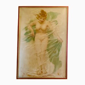 Eymonnet, La sirena, década de 1800, óleo sobre lienzo