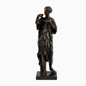 D'Après Praxitèle, Diane de Gabies, 1800s, Bronze