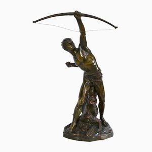 E.Drouot, The Archer, finales de 1800, bronce