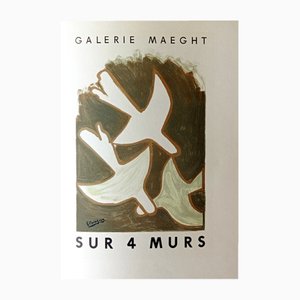 Ausstellungslithographie von Georges Braque, 1959