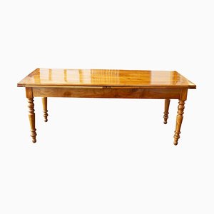 19th Century Biedermeier Country House Cherrywood Extendable Table
