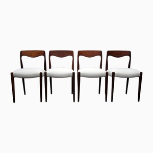 Skandinavische Stühle von Roche Bobois, 1960er, 4er Set