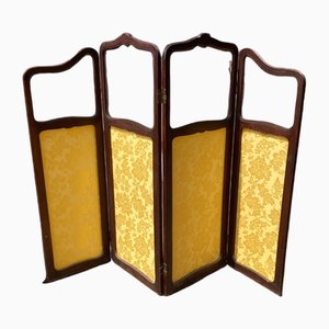 Art Nouveau Four Panel Screen