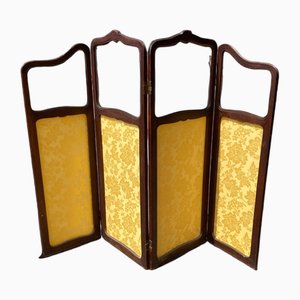 Pantalla de cuatro paneles Art Nouveau