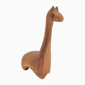 Dänische Vintage Giraffe aus Teak, 1950er