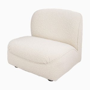 Fauteuil Moderne Modulaire Beige Buclé, Italie, 1970s