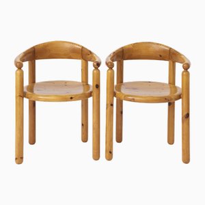 Vintage Stühle von Rainer Daumiller, Dänemark, 1980er, 2er Set