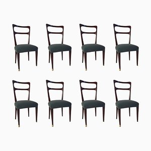 Mid-Century Italian Dining Chairs, 1950s, Set of 8