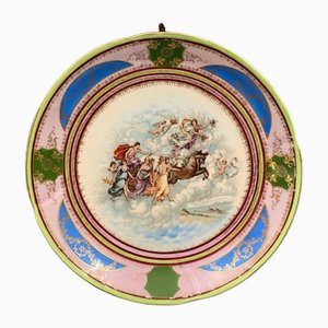 Porzellanteller, 19. Jh. Dekor N Crown Capodimonte