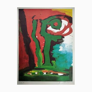 Bengt Lindstrom, Composition, 1985, Lithographie