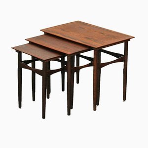 Rosewood Nesting Tables by Poul Hundevad for Hundevad & Co., 1960s