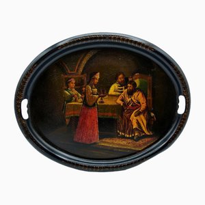 19th Century Russian Imperial Tray by Vyshniakov Tray