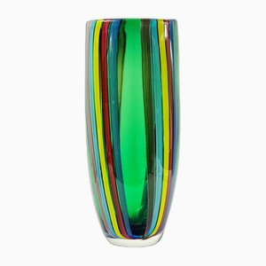 Large Mid-Century Modern Murano Glass Vase, Italy, 1960-1970s