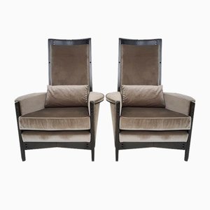 Model 63970 Lounge Chairs by Umberto Asnago for Giorgetti Peggy, Italy, 1990s, Set of 2