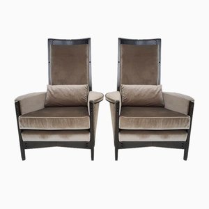 Set of Model 63970 Lounge Chairs by Umberto Asnago for Giorgetti Peggy, Italy, 1990s
