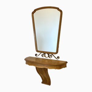 Mirror Console in the style of Paolo Buffa, 1940s, Set of 2