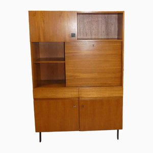 Mueble de teca con secretario, años 60