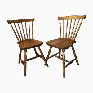 Chaises Vintage en Bois, 1970s, Set de 2