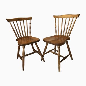Set of Vintage Wooden Chairs, 1970s