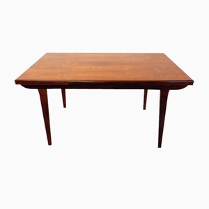 Table de Salle à Manger Vintage Scandinave en Palissandre avec Rallonges, 1960s