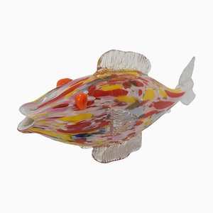 Vintage Glass Fish from Glasswork Novy Bor, 1970s