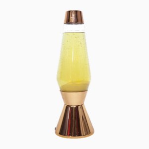 Vintage Astro Rose Lava Lamp with Yellow Wax by Mathmos, 1970s