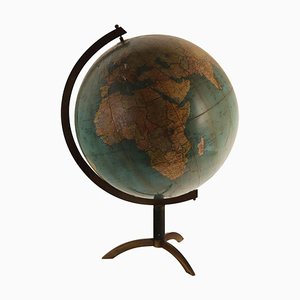 Globe Terrestre Vintage en Plastique