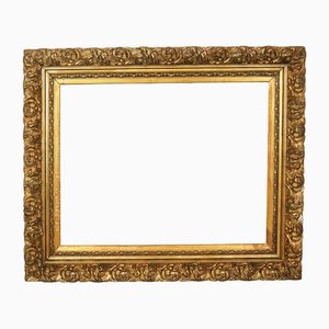 Large Gilded Wooden Frame in Baroque Style