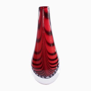 Vase en Verre de Målerås, 1990s