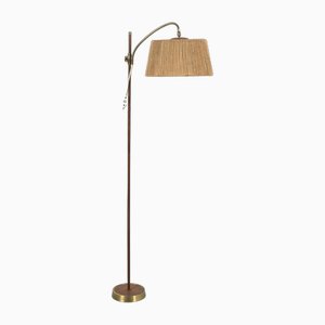 Vintage Brass & Teak Reading Lamp