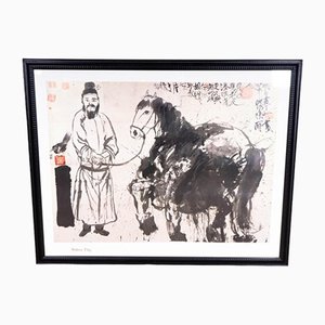 Walasse Ting Wall Art Poster sous cadre noir