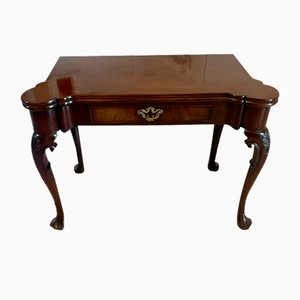 Antique Irish George II Chippendale Mahogany Card Table, 1750