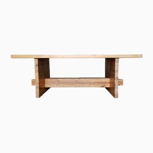 Minimalist Nordic Dining Table in Pine, Denmark, 1960s