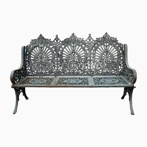 Large 19th Century 3-Seater Garden Bench in Cast Iron, 1890s