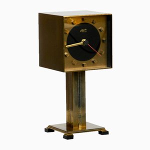 Brass Table Clock by Atlanta Electric, 1960s