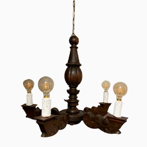 Renaissance Wooden Chandelier, 1800s