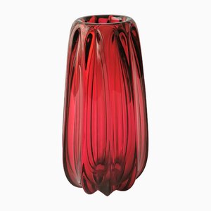 Mid-Century Vase in Crystal Glass from Val Saint Lambert, 1960s