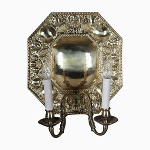 Electrified Brass Blaker Sconce, England, 1900s