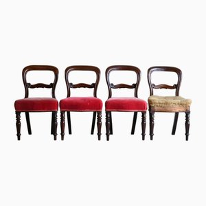 Victorian Dining Chairs, Set of 4
