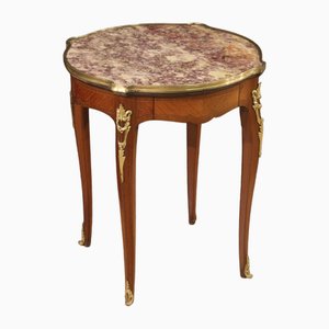 Table d'Appoint avec Plateau en Marbre, 1950s