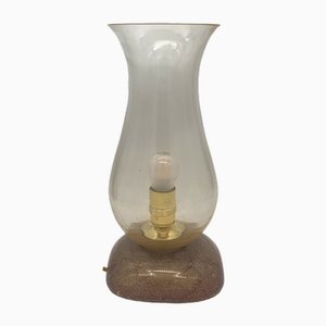 Vintage Table Lamp in Glass with Gold from Seguso, Italy, 1960s