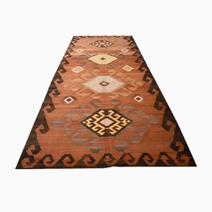 Alfombra Kilim turca vintage grande