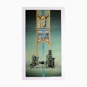 Vladimir Pavlov, Christ-Erlöser-Kathedrale, 1989, Siebdruck