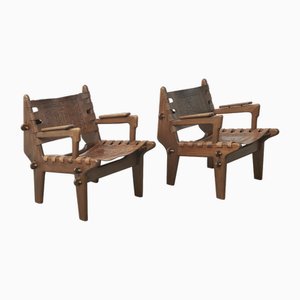 Set of Vintage Ecuadorian Armchairs by Angel Pazmino for Muebles De Estilo, 1960s